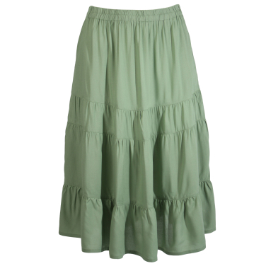Tiered long skirt