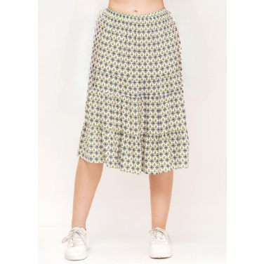 Tiered Midi Skirt