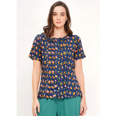 Trudy Peter pan floral blouse