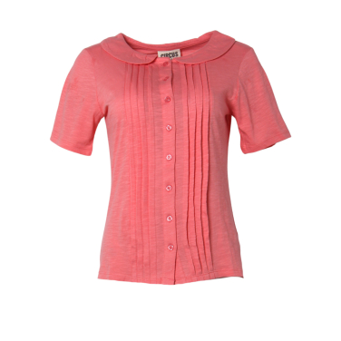 Peter pan solid blouse