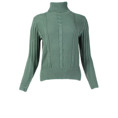 Turtleneck Cable Knit