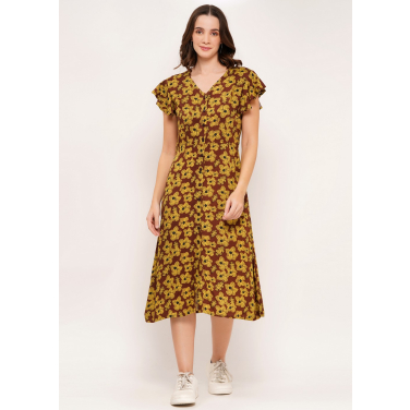 Sustainable Rayon Floral Sun Dress