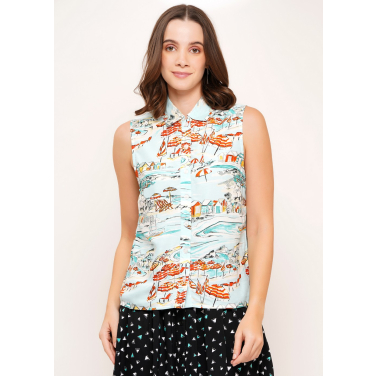 Sustainable Rayon Beach Blouse