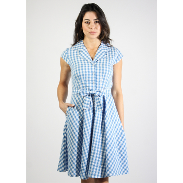 The Ava check pattern Dress