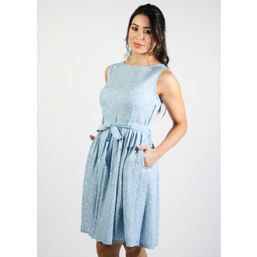 The Brigitte abstract Polka Dress
