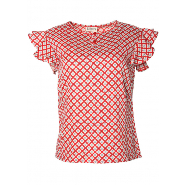 Butterfly sleeve geo top