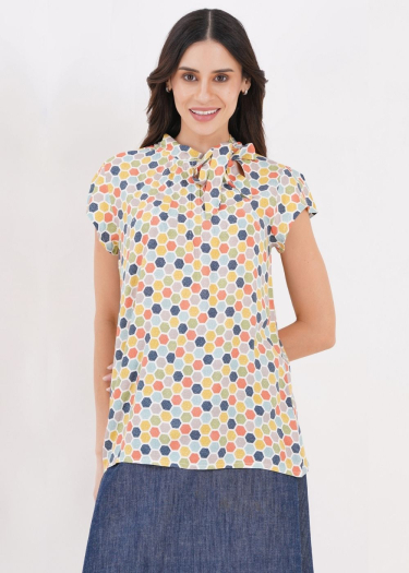 The Anna honey comb Blouse