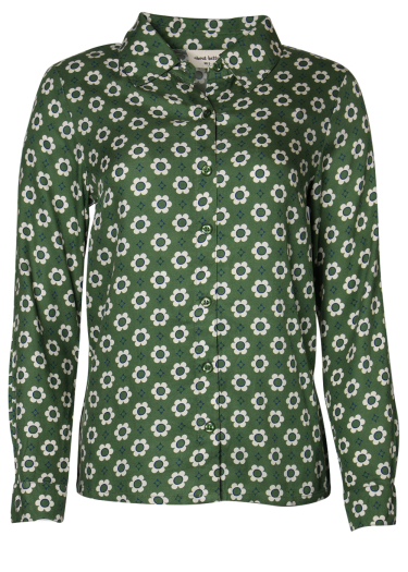 Floral tile printed shirt