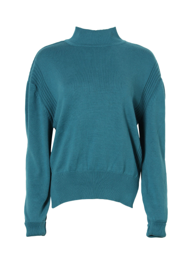Organic cottonturtle neck knit