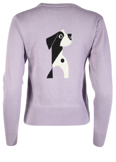 Dog Pattern Knitwear Jumper
