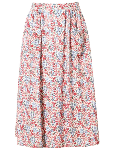 Sustainable Rayon Ditsy Print Skirt
