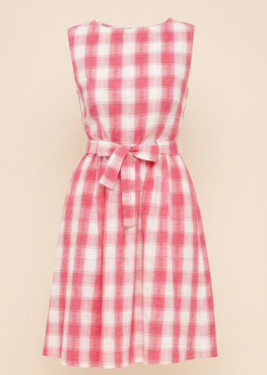 Brigette fit & flare check Dress