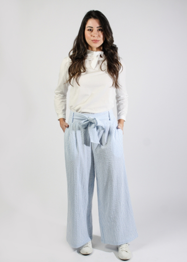 Farah fine stripe cotton trouser