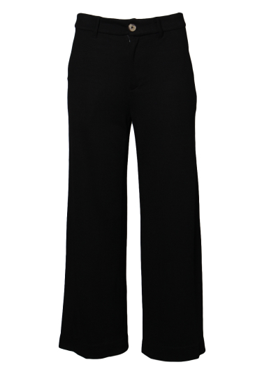 Jersey &amp; lycra straight leg pants