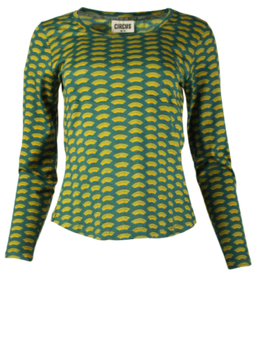 Long Sleeves Print Top