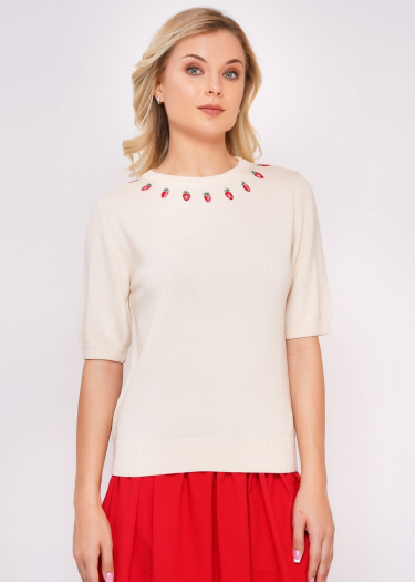 Megan embroidered knit