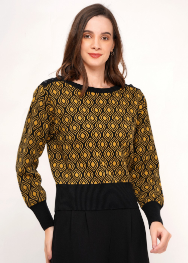 Shoulder Detail Knit Jumper