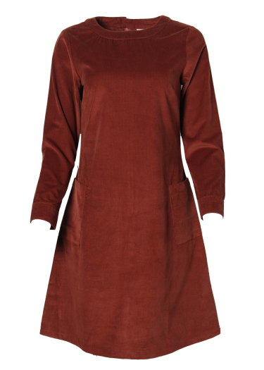 The Alma Pincord Solid Dress