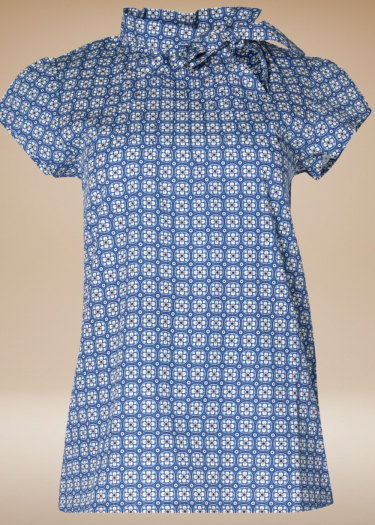 The Anna geo floral print Blouse