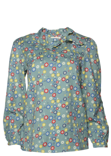The Anna Tencel Floral Print Blouse