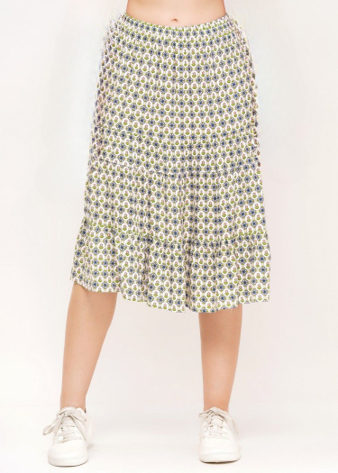Tiered Midi Skirt