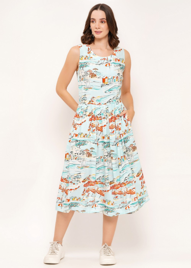 Hand sketched soft feel Sundress