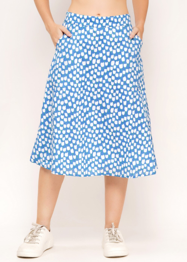 Sustainable Cotton Swing Skirt