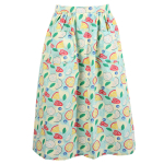 Lemonade print cotton skirt