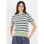 Chevron pattern knit