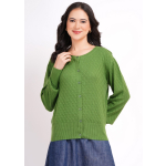 Fine-Knit pointelle Cardigan