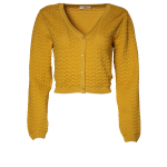 Fine-Knit Textured Cardigan