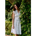 The Ava berry embroidery dress
