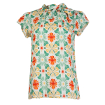 Anna tiki floral print top