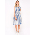 Brigette Fit &amp; Flare crab print Dr