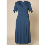 Cora cotton slub wrap dress