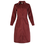 Cord Shirt Midi Dress
