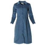 Cord Shirt Midi Dress
