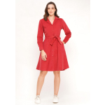 Corduroy Long Sleeves Shirt Dress