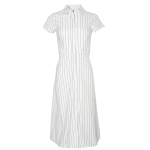 Cotton Stripe Shirt Dress