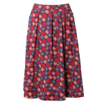 Dani floral print pleated skirt