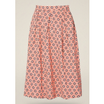 Dani geo floral print pleated skirt