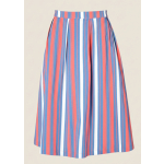 Dani stripe print pleated skirt