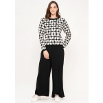 Geometric Pattern Knitted Jumper