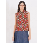 Gwen sleeveless ditsy shirt