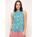 Hazel polka halter top