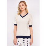 Maeve V-neck knit top