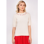 Megan embroidered knit