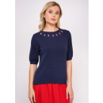 Megan embroidered knit
