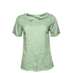 Peter pan solid blouse