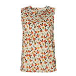 Sleeveless floral shirt